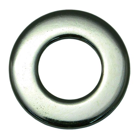 MIDWEST FASTENER Flat Washer, For Screw Size 9/16" , Steel Chrome Plated Finish, 10 PK 74356